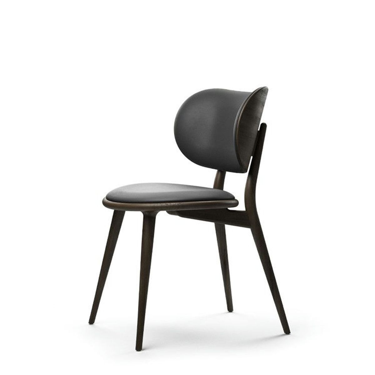 Mater The Dining Chair Spisebordsstol Sirka Grey Stain Oak/Black Leather