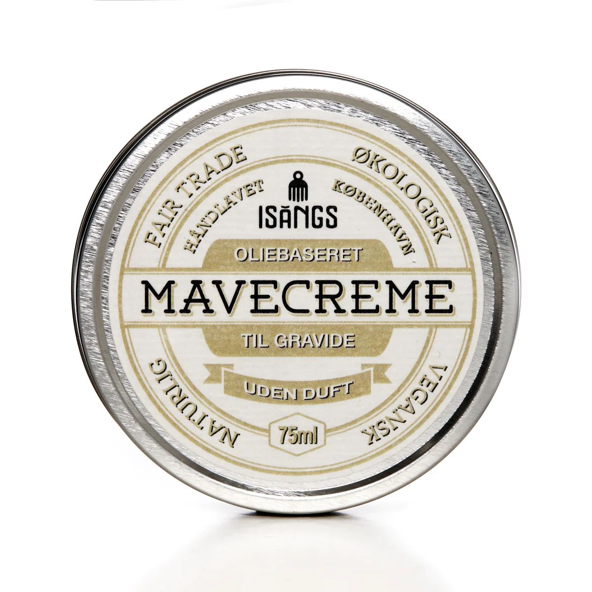 Mavecreme til gravide maver - Uden duft - 75 ml.