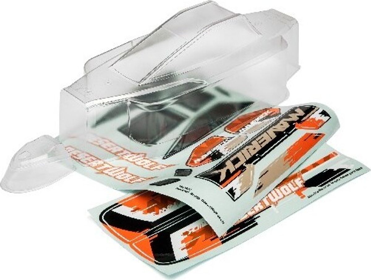 Maverick Desertwolf Clear Bodyshell W/decals - Mv29011 - Maverick Rc