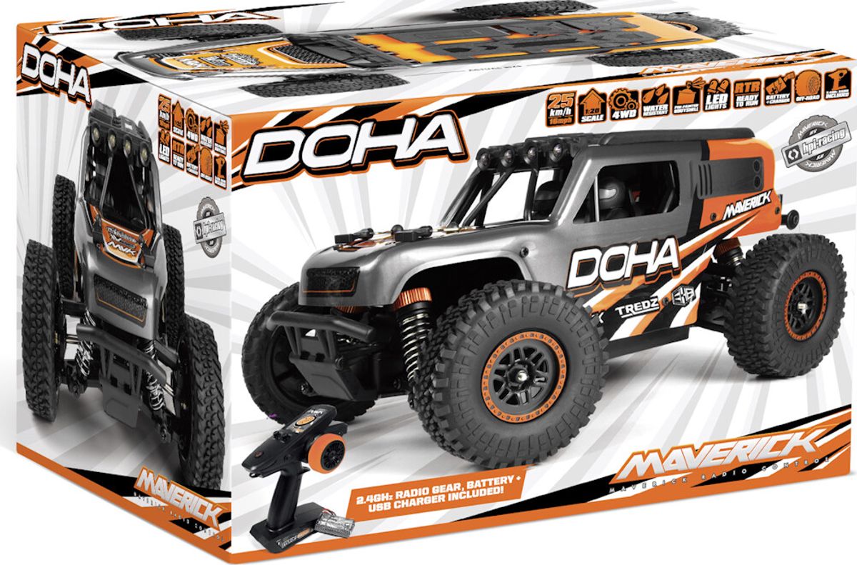 Maverick Doha 1/20 4wd Electric Truck - Orange - Mv150702 - Maverick Rc