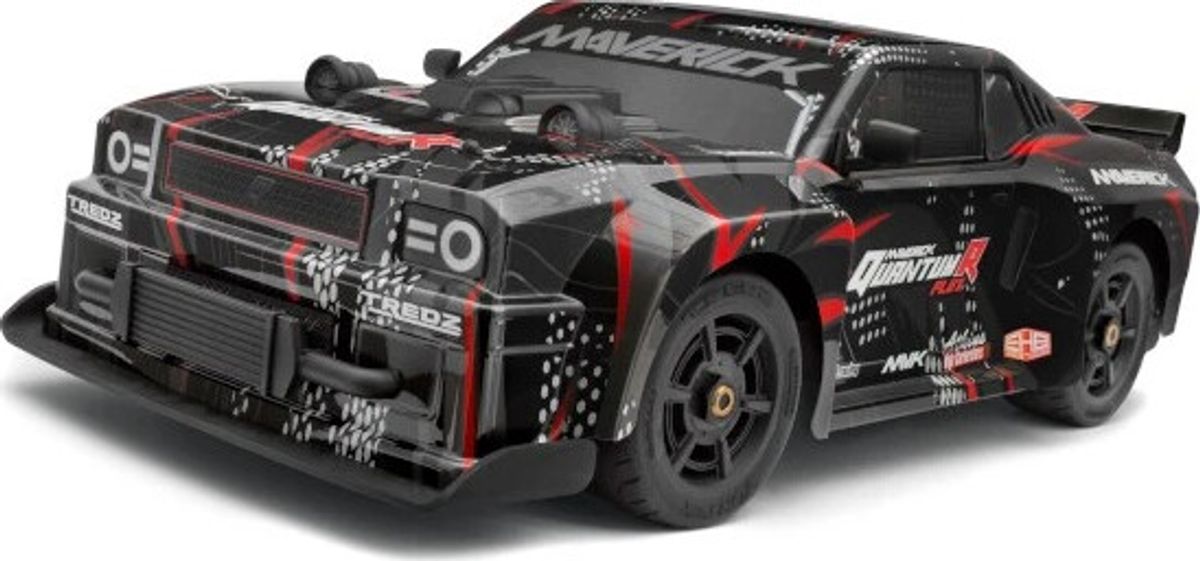 Maverick - Quantumr Flux 4s Fjernstyret Muscle Car - 1:8 - Sort Og Rød - Mv150350