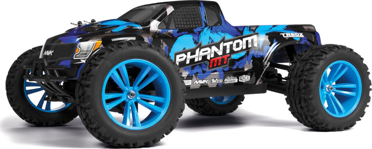 Maverick - Rc Phantom Rtr Fjernstyret Monster Truck - 1:10 - Blå - Mv150603