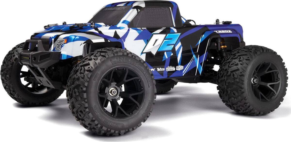 Maverick - Rc Quantum 2 Fjernstyret Monster Truck - 1:10 - Blå - Mv150400