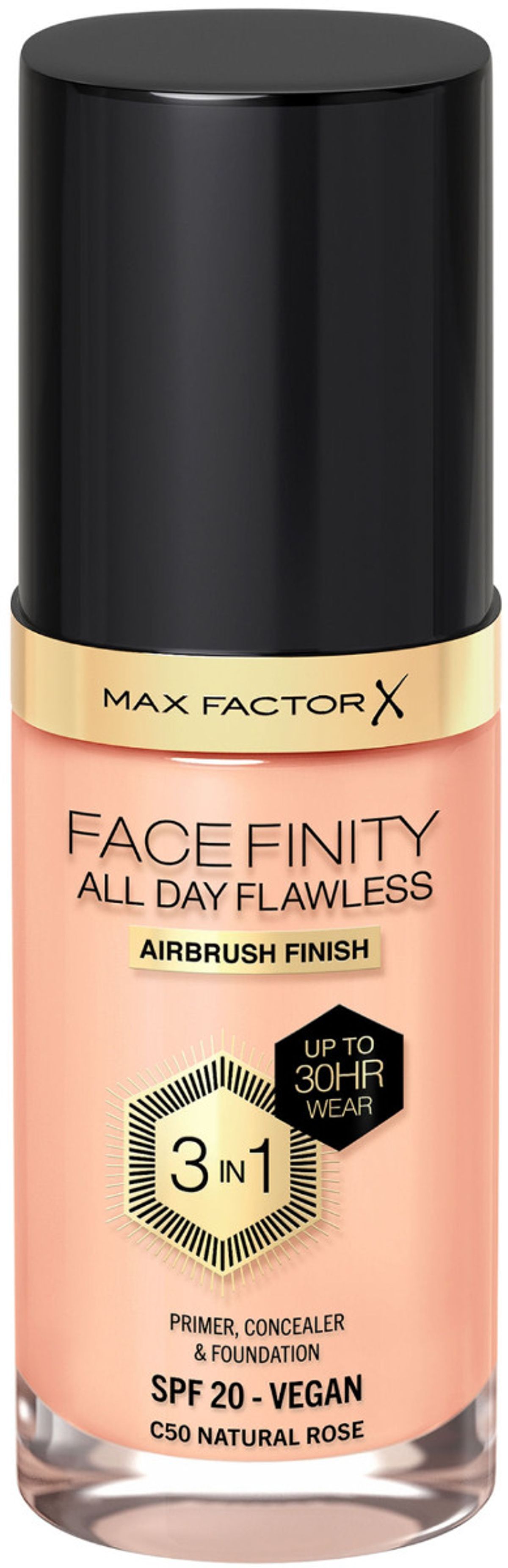 Max factor x facefinity all day flawless 3 in 1 SPF20 C50 natural rose 30ml