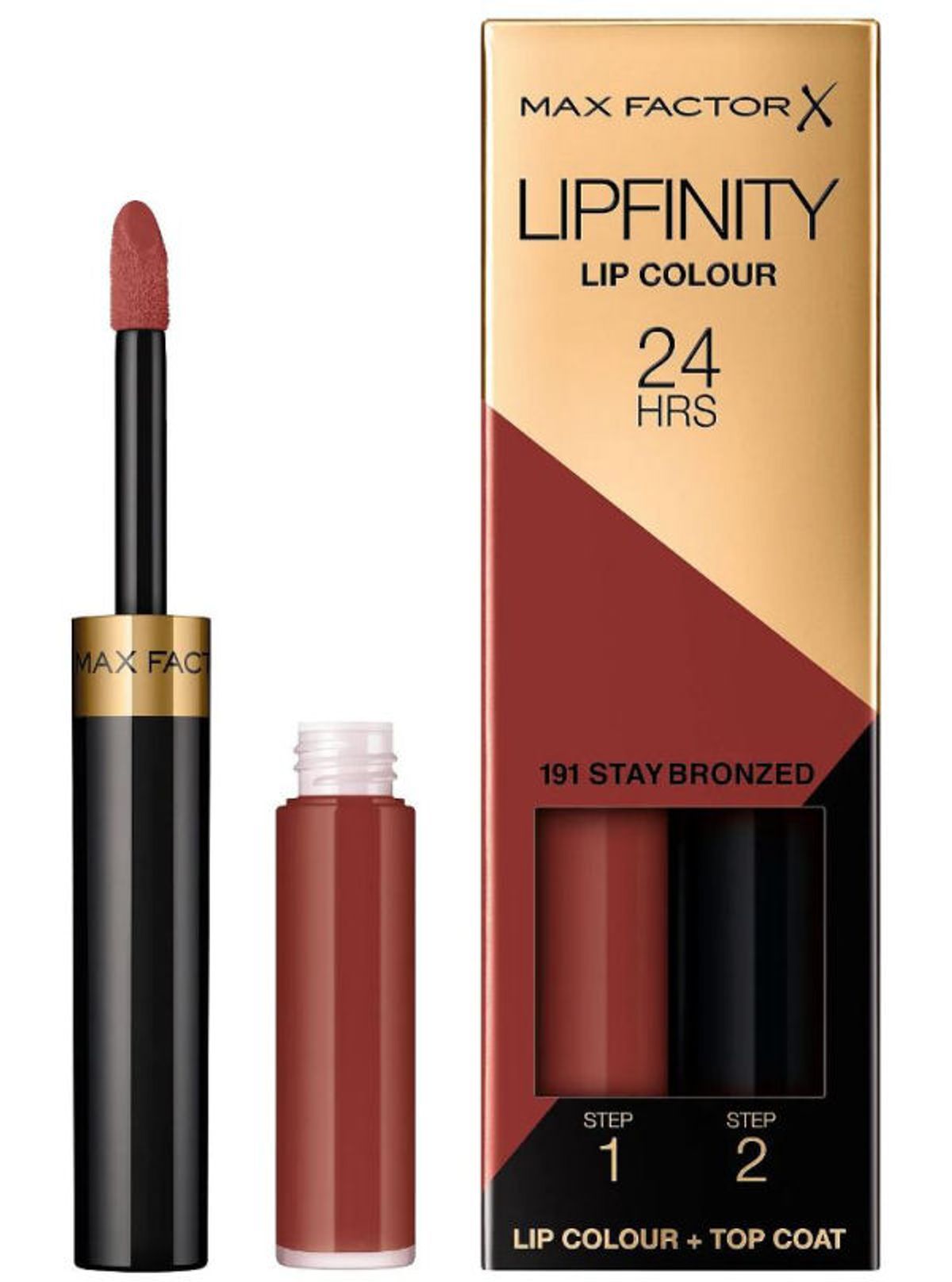 Max factor X lipfinity 24hrs lip colour + top coat 191 stay bronzed