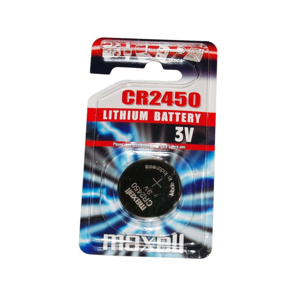 Maxell - Batteri - CR2450 Lithium 3v - 1 stk