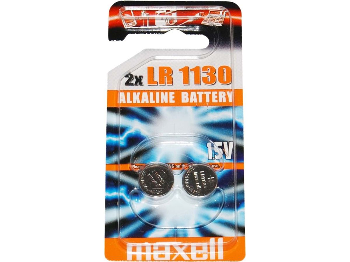 Maxell - Batteri - LR1130 Alkaline 1,5v - 2 stk