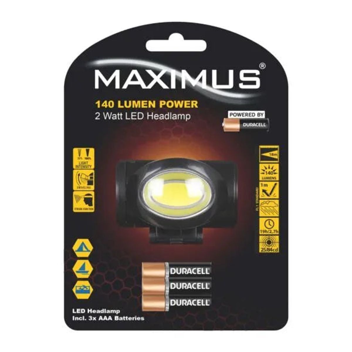 Maximus - MAXIMUS Pandelampe 2 Watt 140 LM