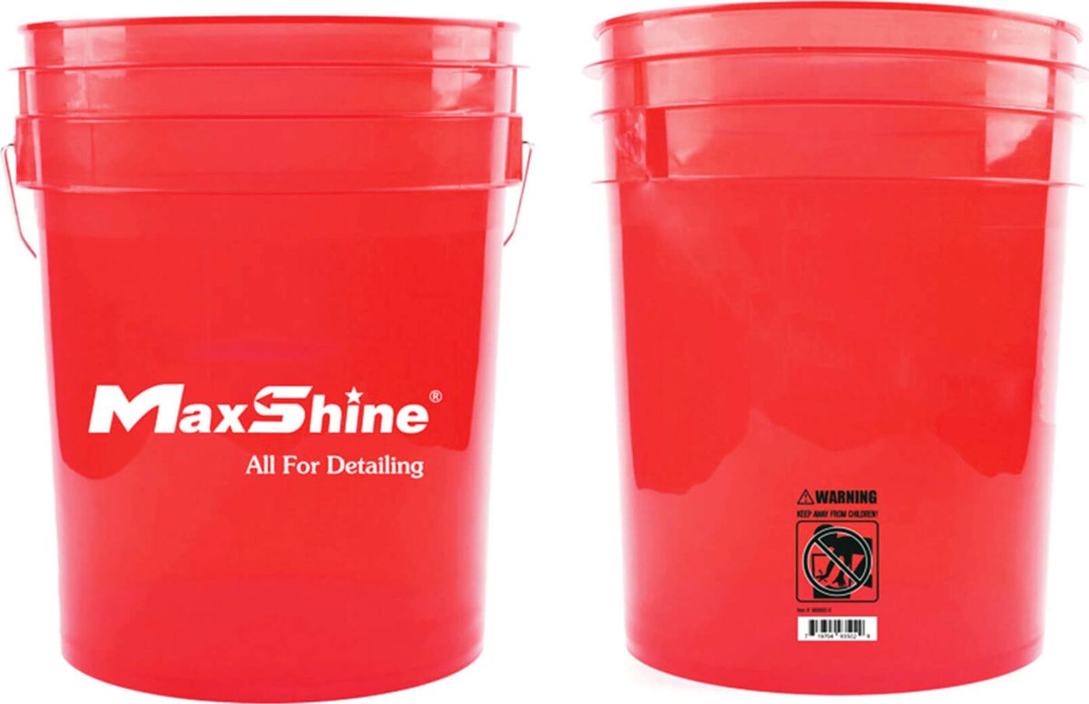 Maxshine Detailing Bucket Transparent 20l - Red