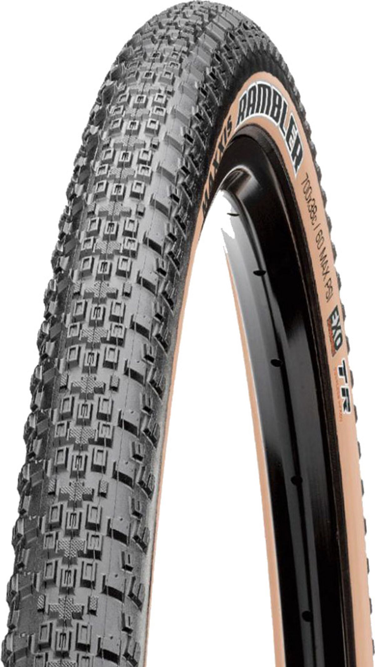 Maxxis Rambler Gravel Foldedæk 60 TPI EXO TR 700x45c - Tanwall