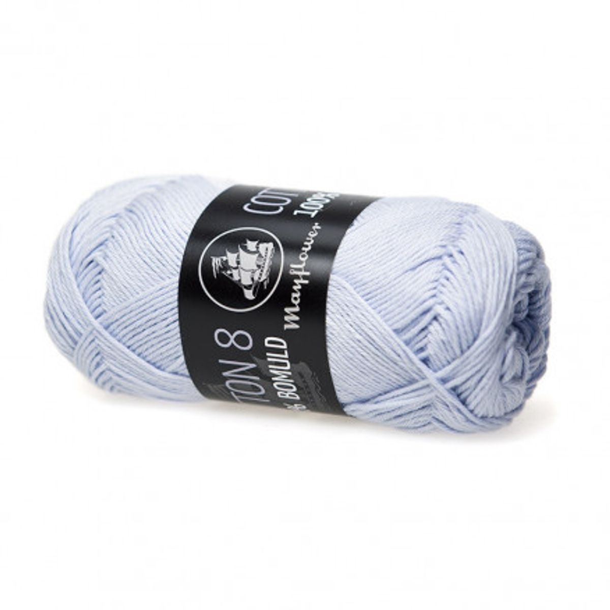 Mayflower Cotton 8/4 Garn Unicolor 1450 Himmelblå