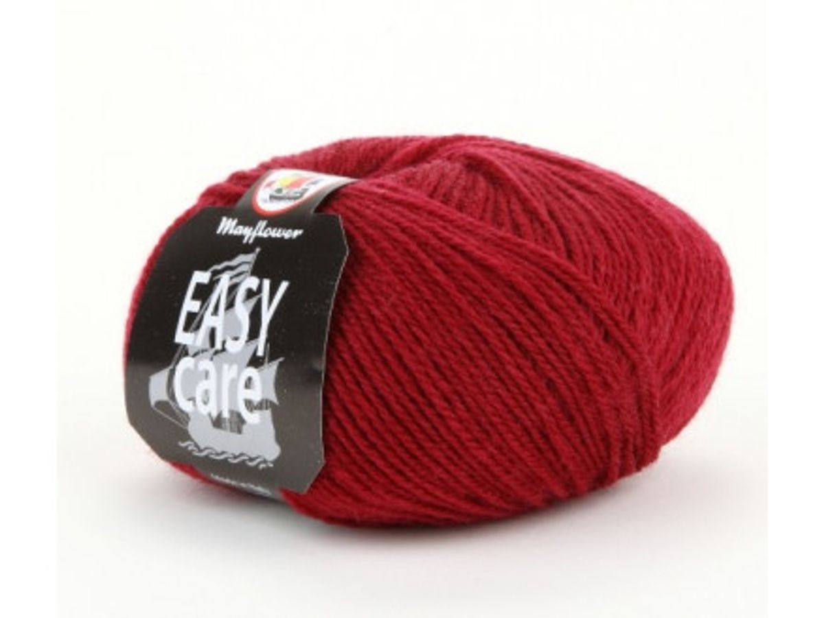 Mayflower Easy Care Garn Unicolor 27 Vinrød