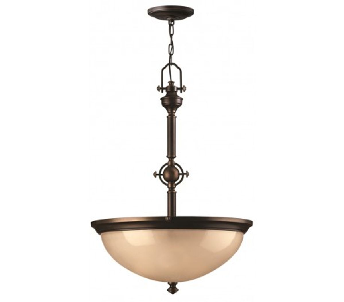 Mayflower Loftlampe Ø53,3 cm 3 x E27 - Aldret bronze/Rav