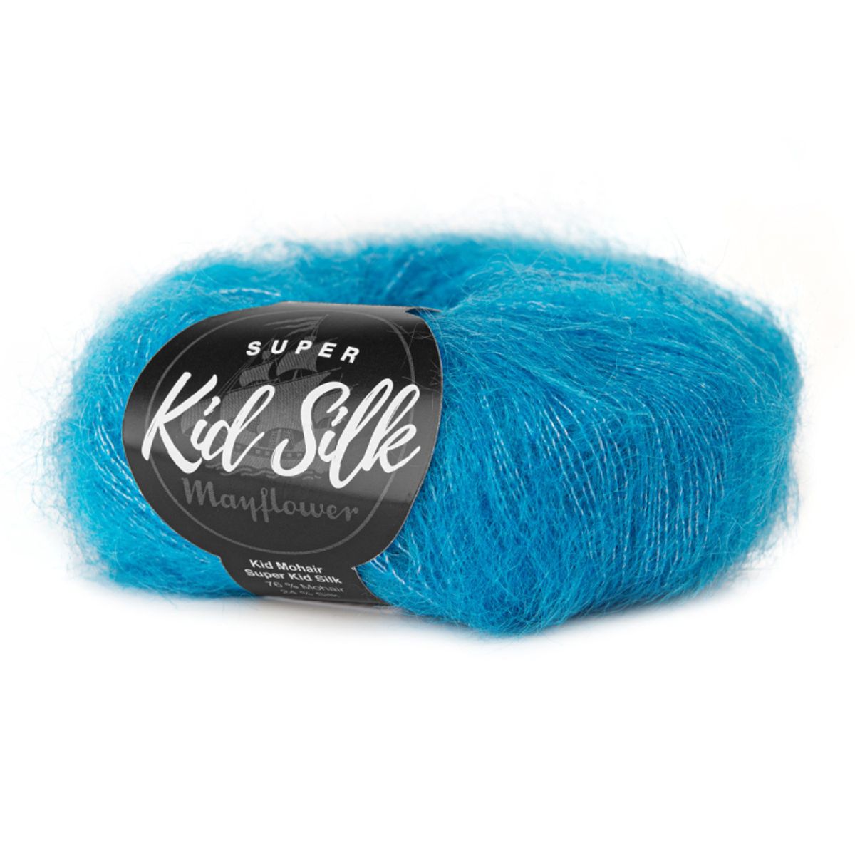 Mayflower Super Kid Silk - Blå Skovskade 55, Mohair/Silk, fra Mayflower