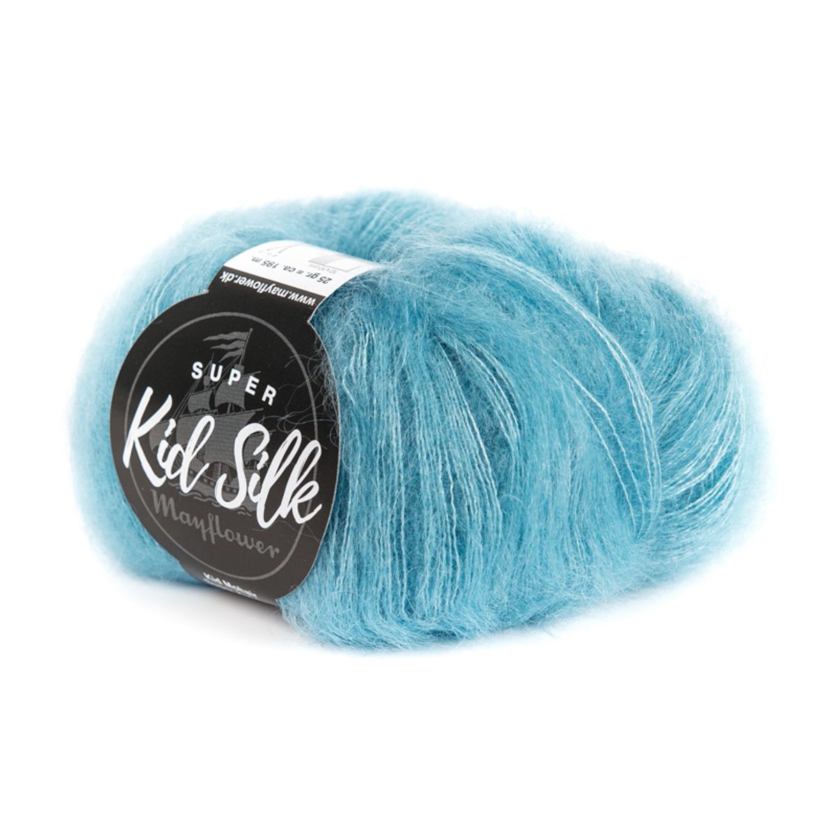 Mayflower Super Kid Silk - Lys turkis 09, Mohair/Silk, fra Mayflower