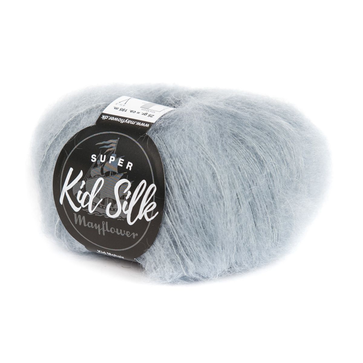 Mayflower Super Kid Silk - Lysegrå 07, Mohair/Silk, fra Mayflower