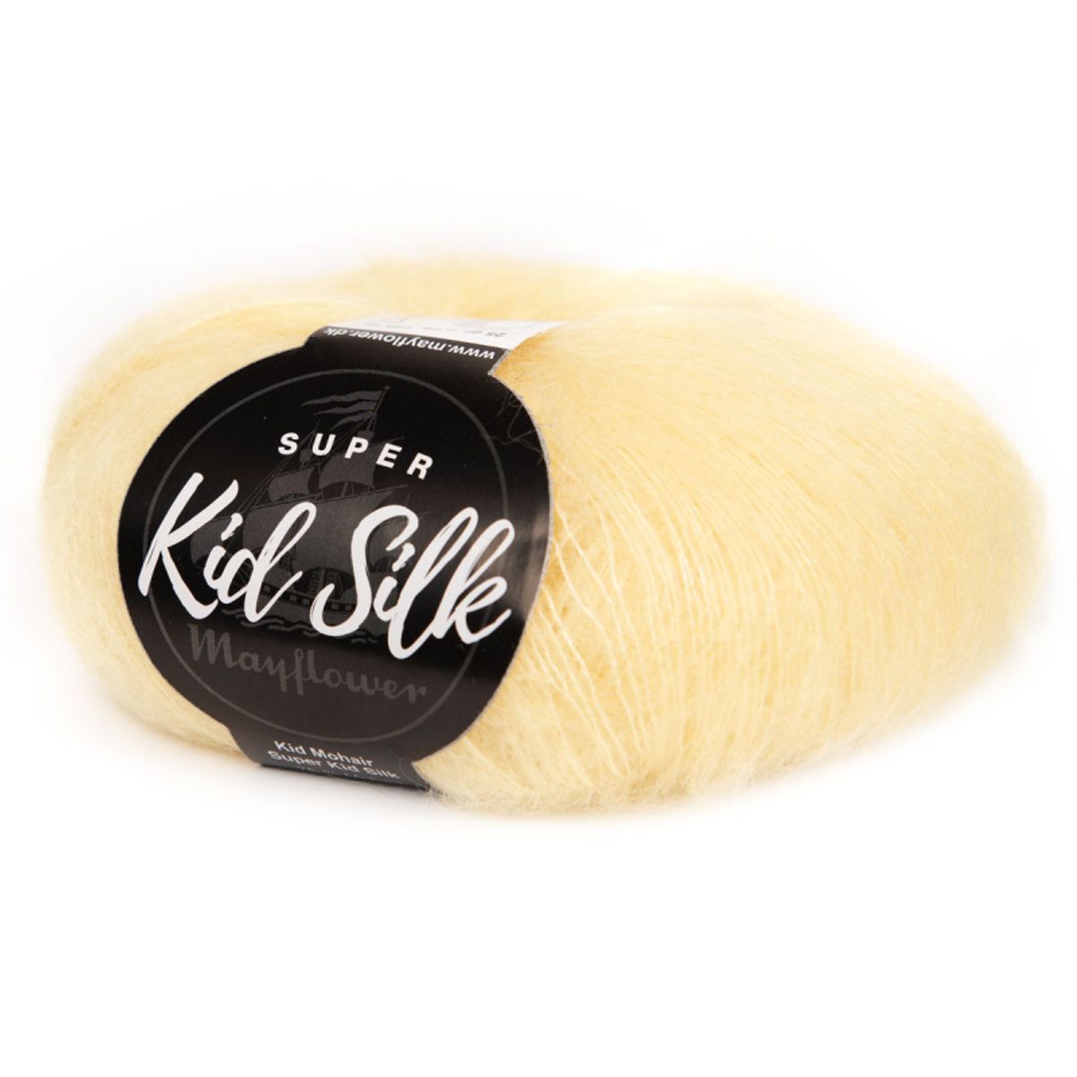 Mayflower Super Kid Silk - Sart Gul 78, Mohair/Silk, fra Mayflower