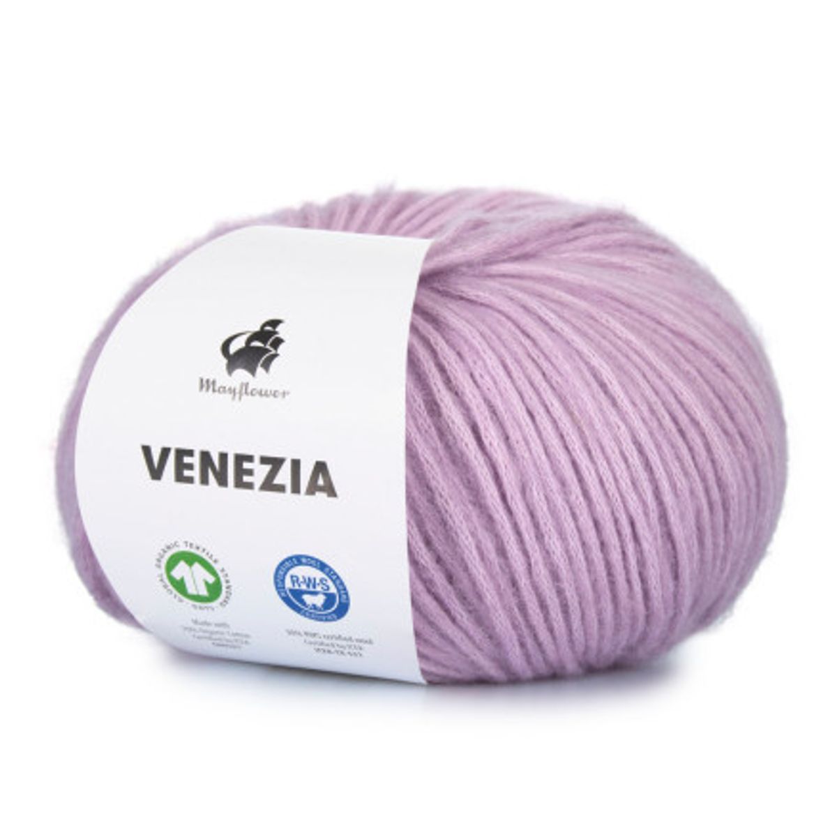 Mayflower Venezia Garn Unicolor 031 Pastel Lilla