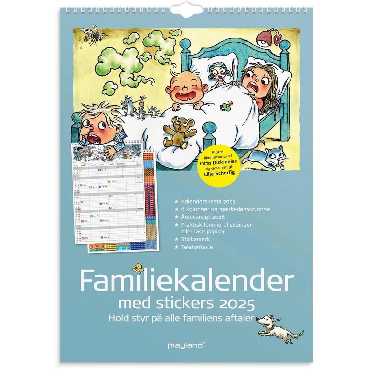 Mayland Familiekalender 2025 otto dickmeiss A3 6 kol