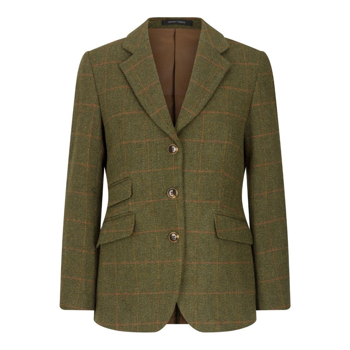 Mayland ladies hacking jacket, tweed, mørk grøn - L (14)