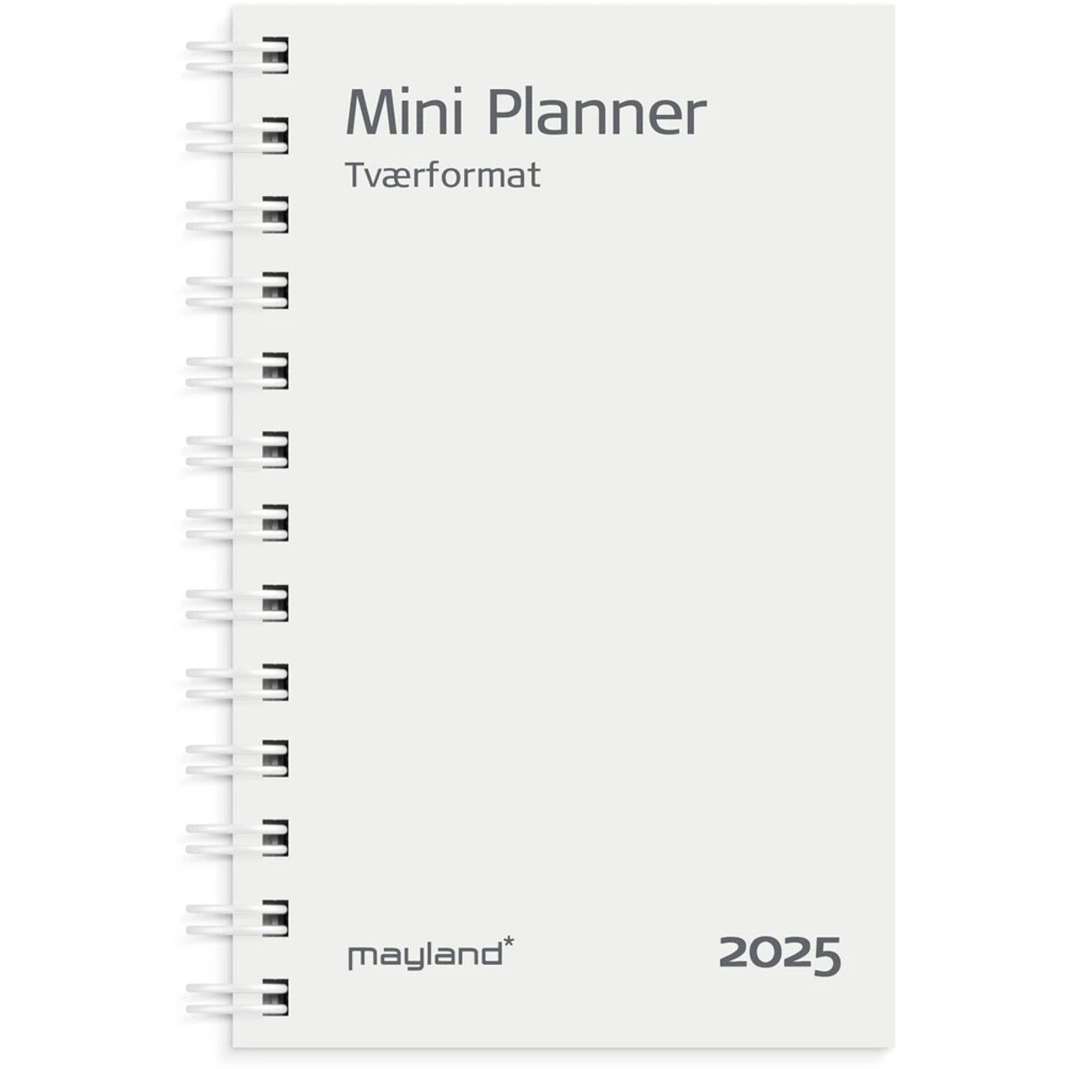 Mayland Mini planner 2025 uge refill tværformat