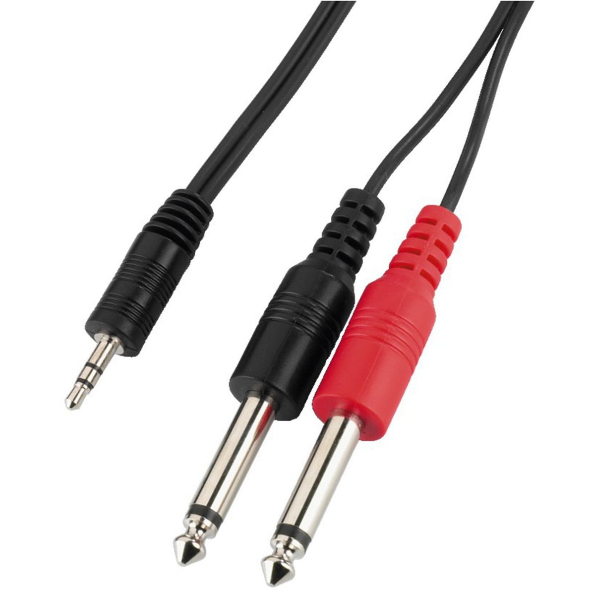 "MCA-204 2m Mini Jack-adapter til Dual 6.3mm Mono Jack"