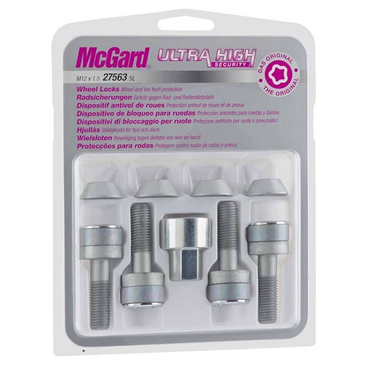 MCGARD 26000SU LÅSEBOLT M12x1.25 FLAD