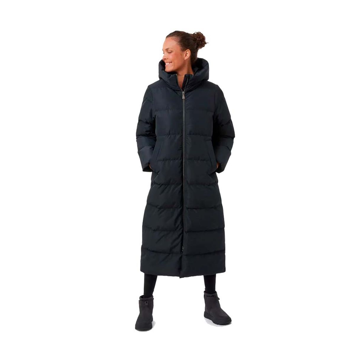 Mckinley Anna Purna Long Puffer Jakke Dame (Farve: Sort, Størrelse: 40)