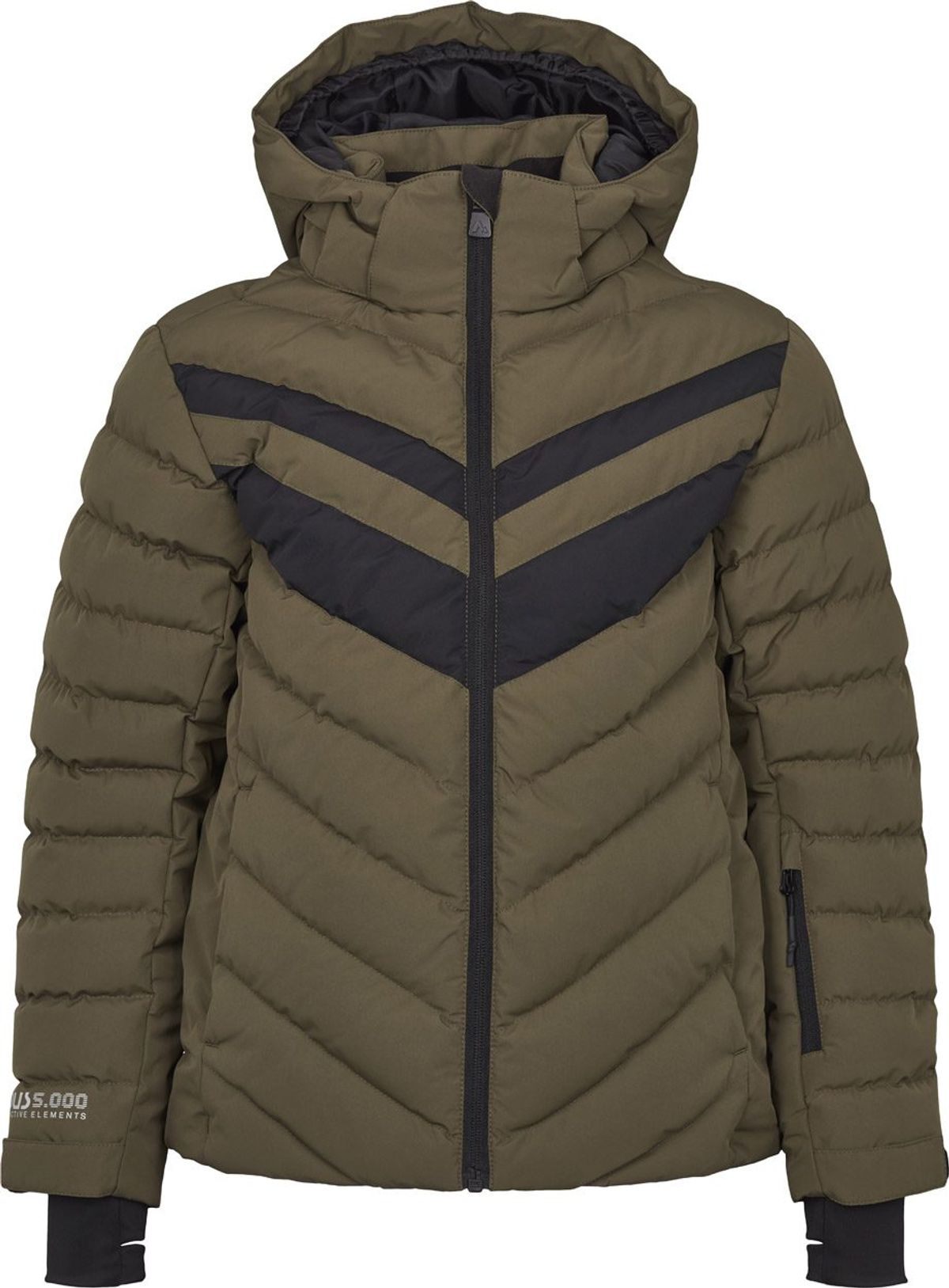 Mckinley Maggie Jacket Børn (Farve: Olive Night/blåck, Størrelse: 116)