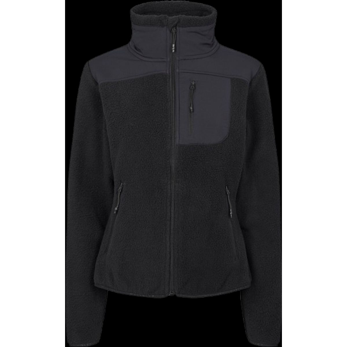 Mckinley Nomis Pile Fleece Jacket Dame (Farve: Black/black, Størrelse: 2xl)