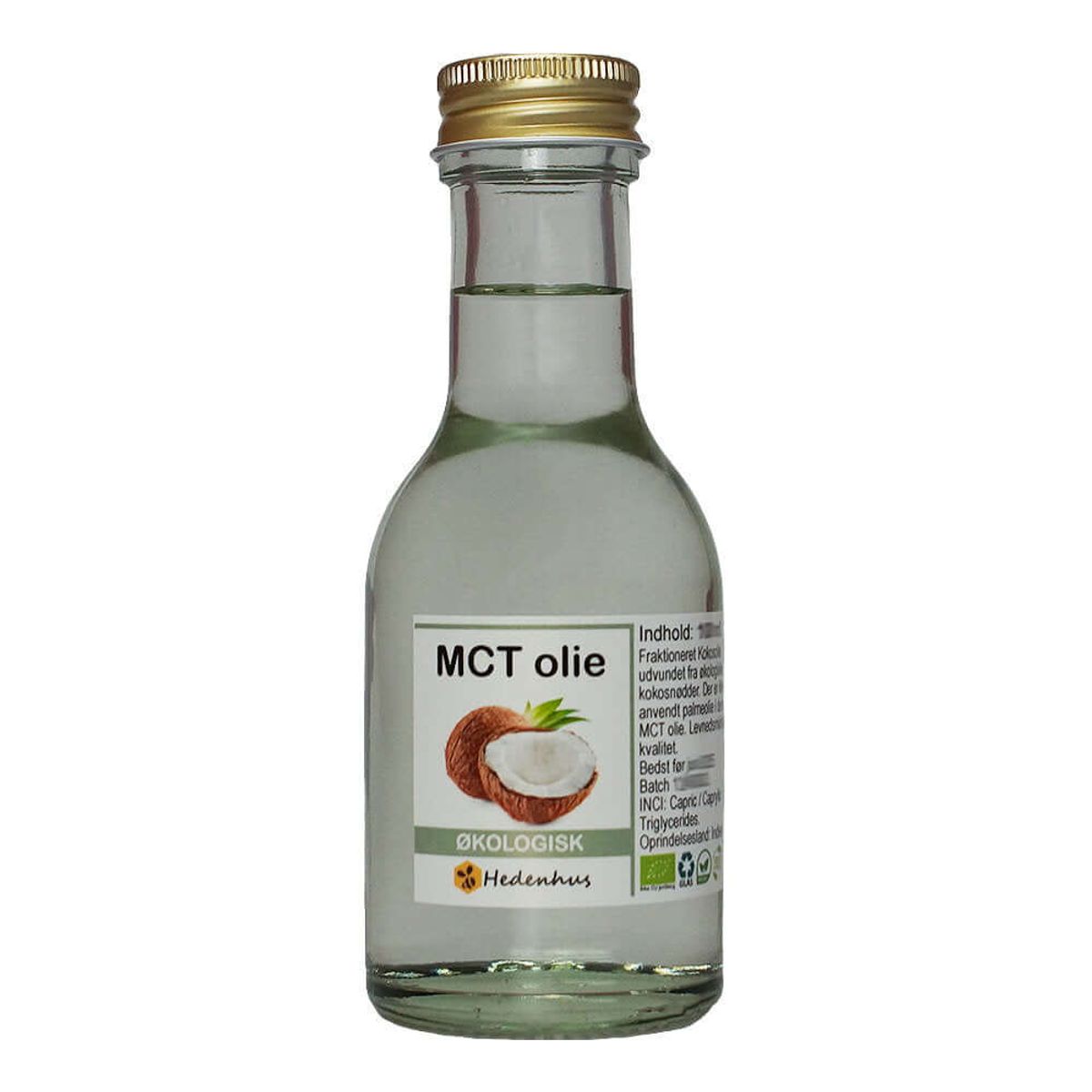 MCT Olie - Fraktioneret Kokosolie - Økologisk - 50 ml