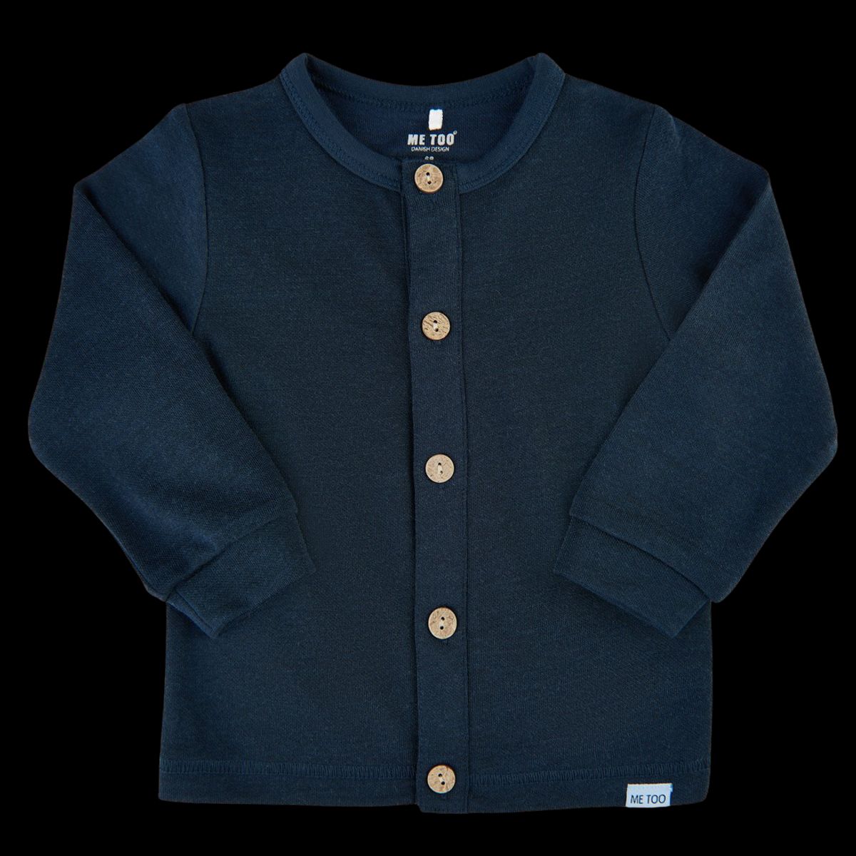 Me Too Børne Cardigan i bambus - Dress Blues - 56