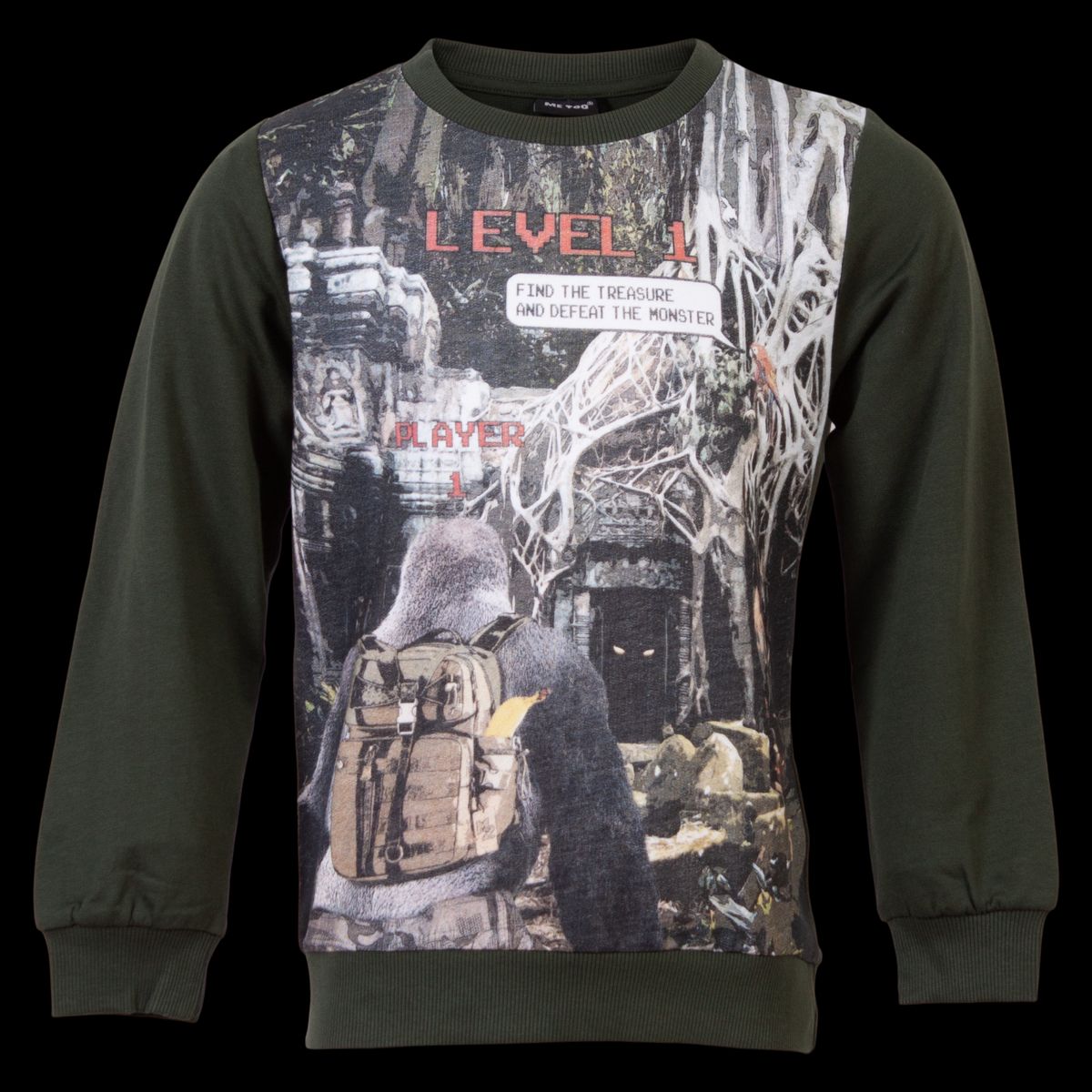 Me Too Drenge Sweatshirt - Kombu Green - 104