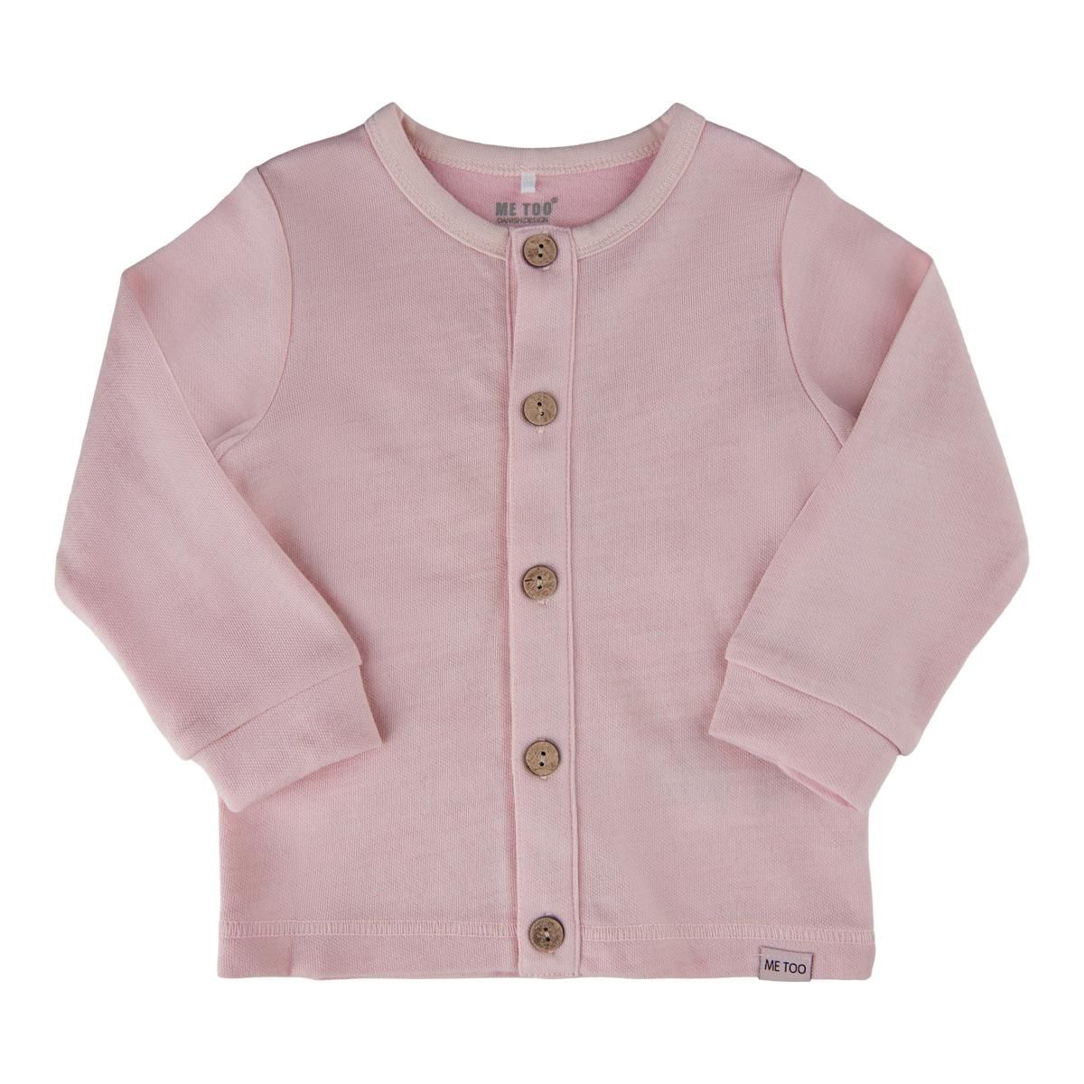 Me Too Pige Cardigan i bambus - Parfait Pink - 62