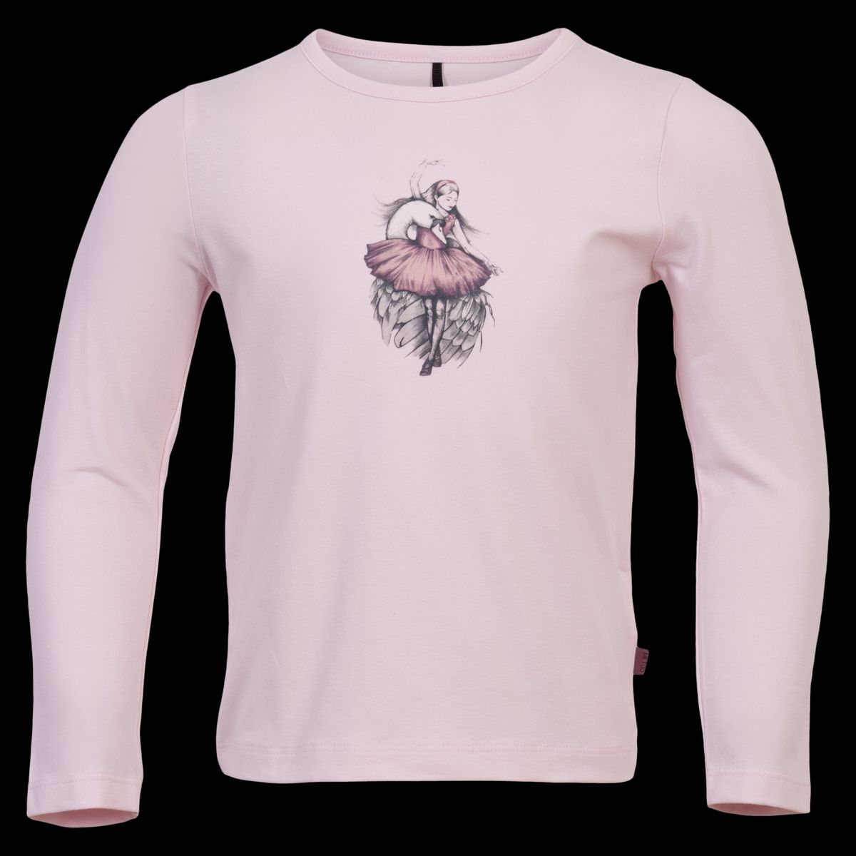 Me Too Pige Langærmet t-shirt - Chalk Pink - 110