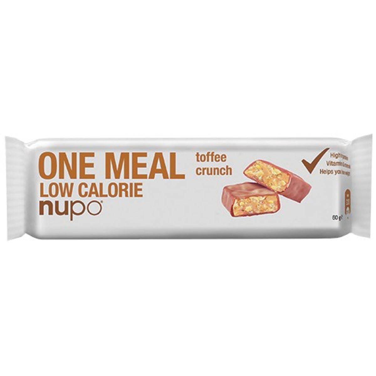 Meal bar toffee crunch - 60 gram - Nupo