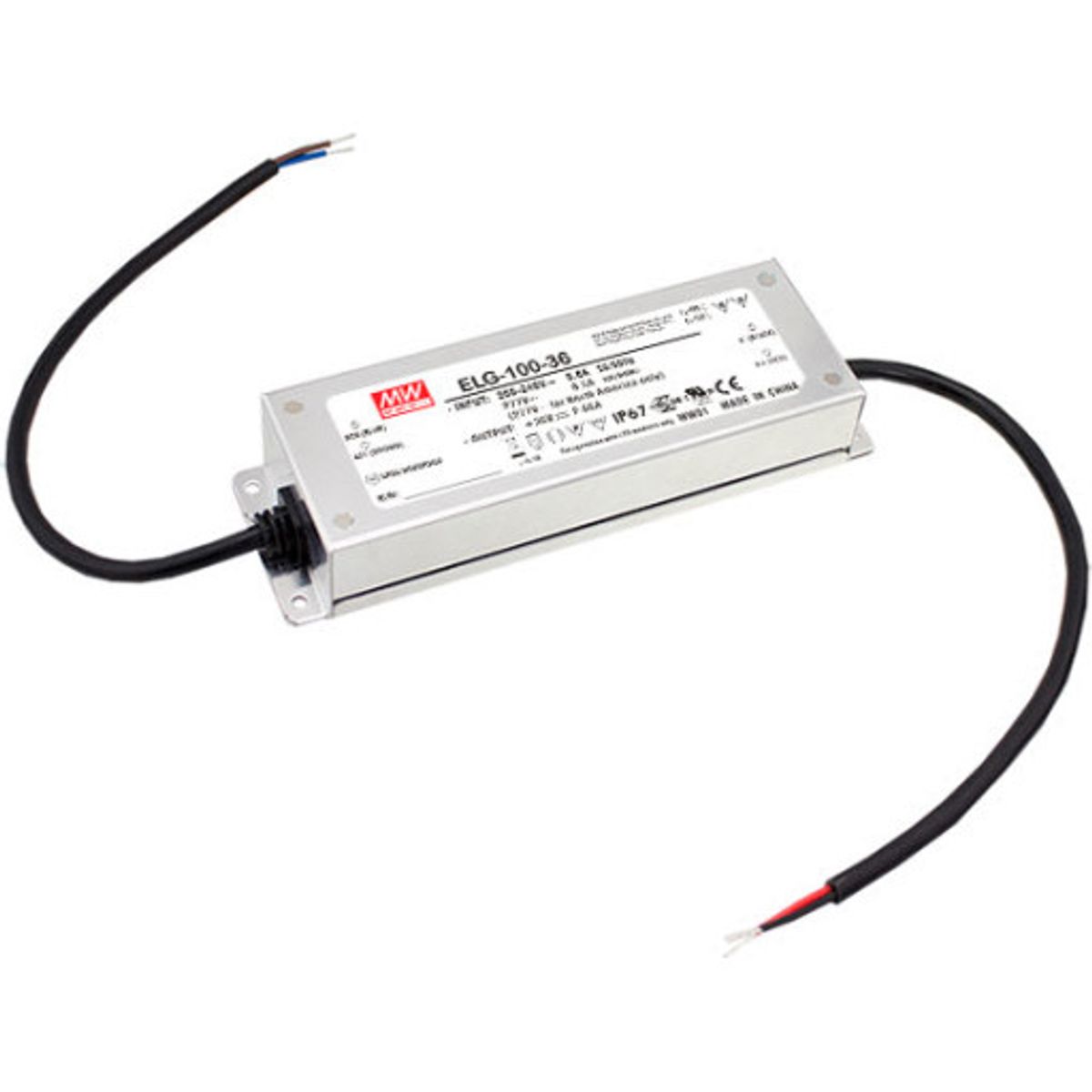 MeanWell udendørs LED driver 24V IP67 100W