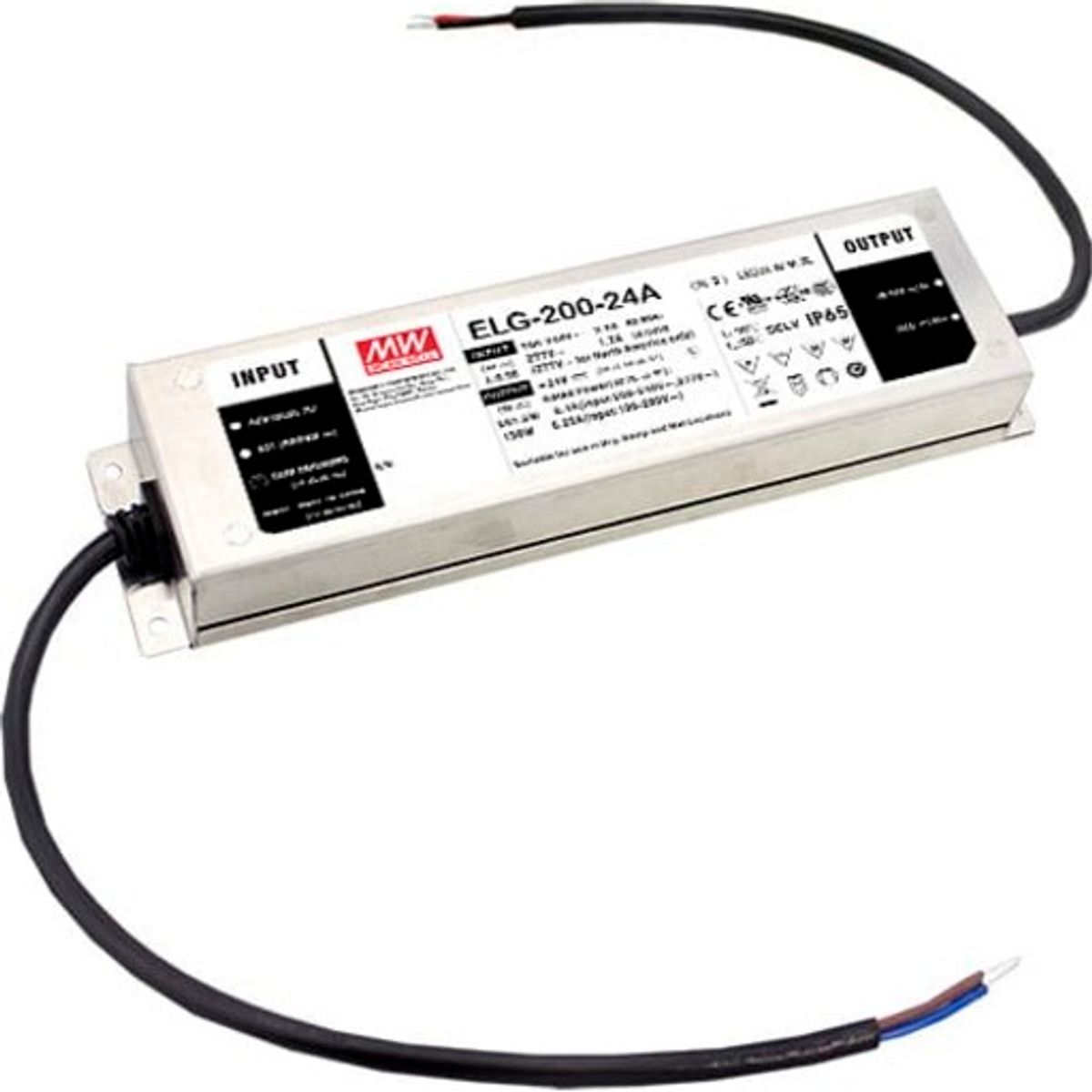 MeanWell udendørs LED driver 24V IP67 200W