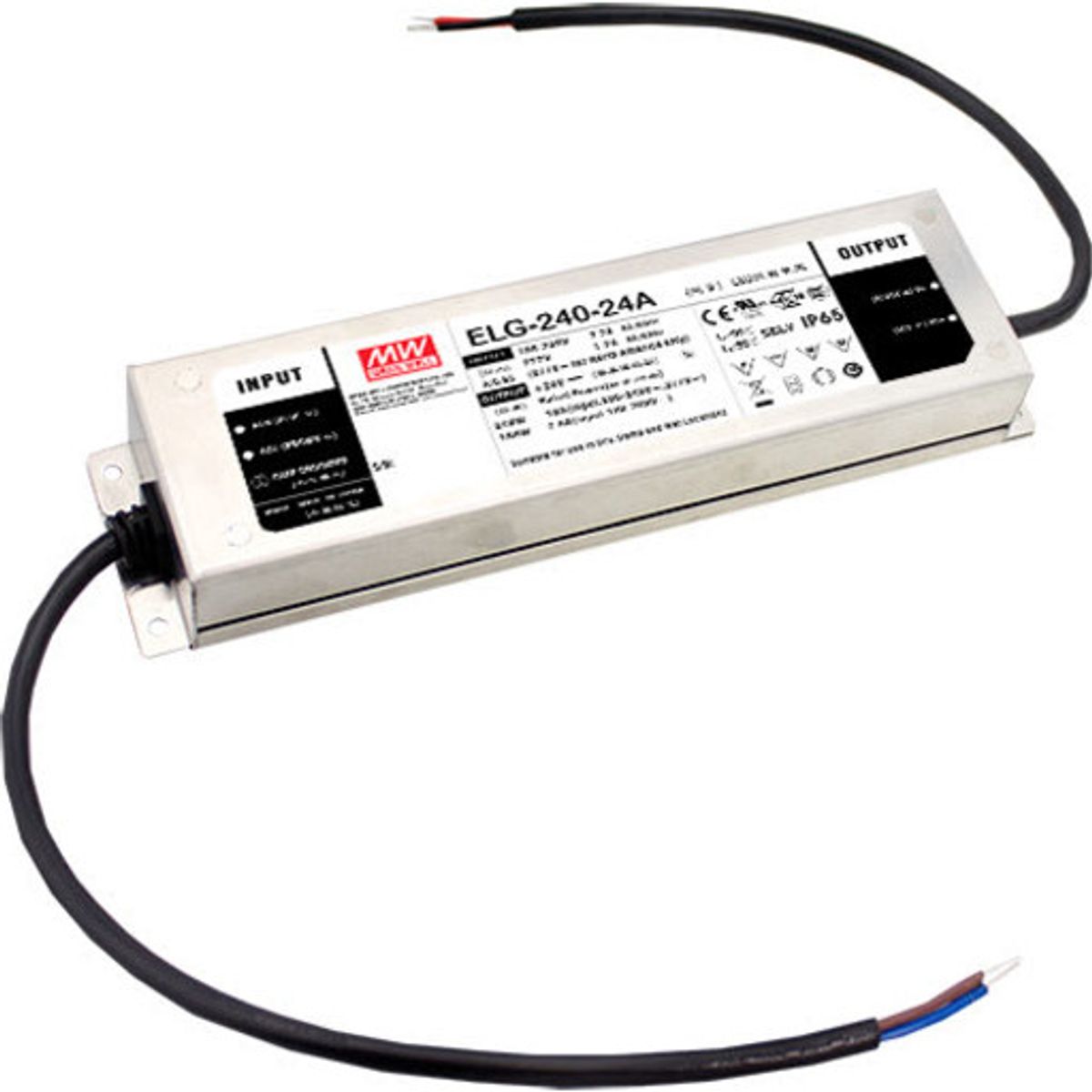 MeanWell udendørs LED driver 24V IP67 240W