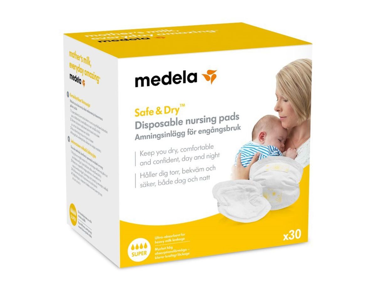 Medela Safe & Dry engangs ammeindlæg, 30 stk. - Medela - Breastfeeding - Buump