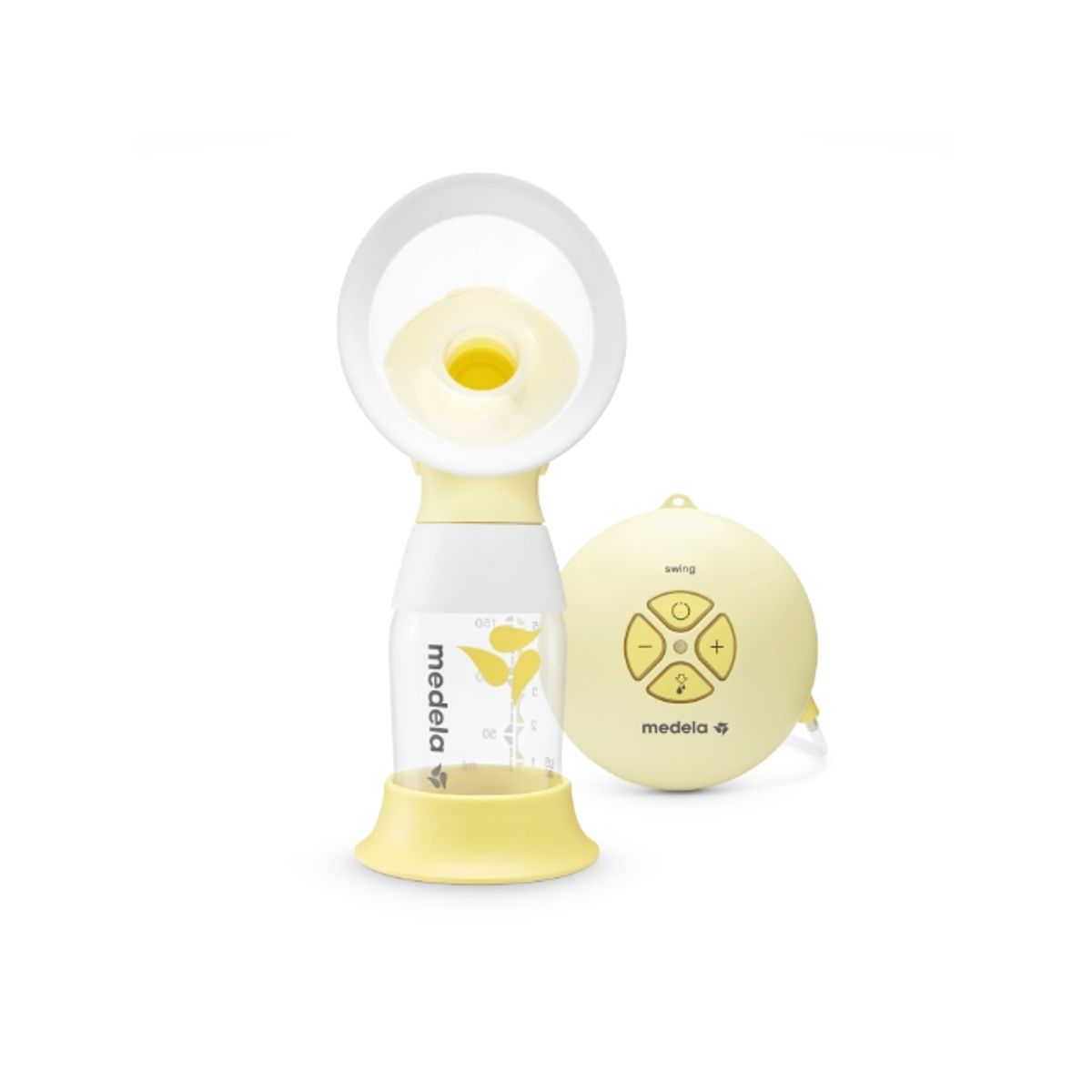 Medela Swing Flex, 150 Ml, Elektronisk, Transparent, Gul