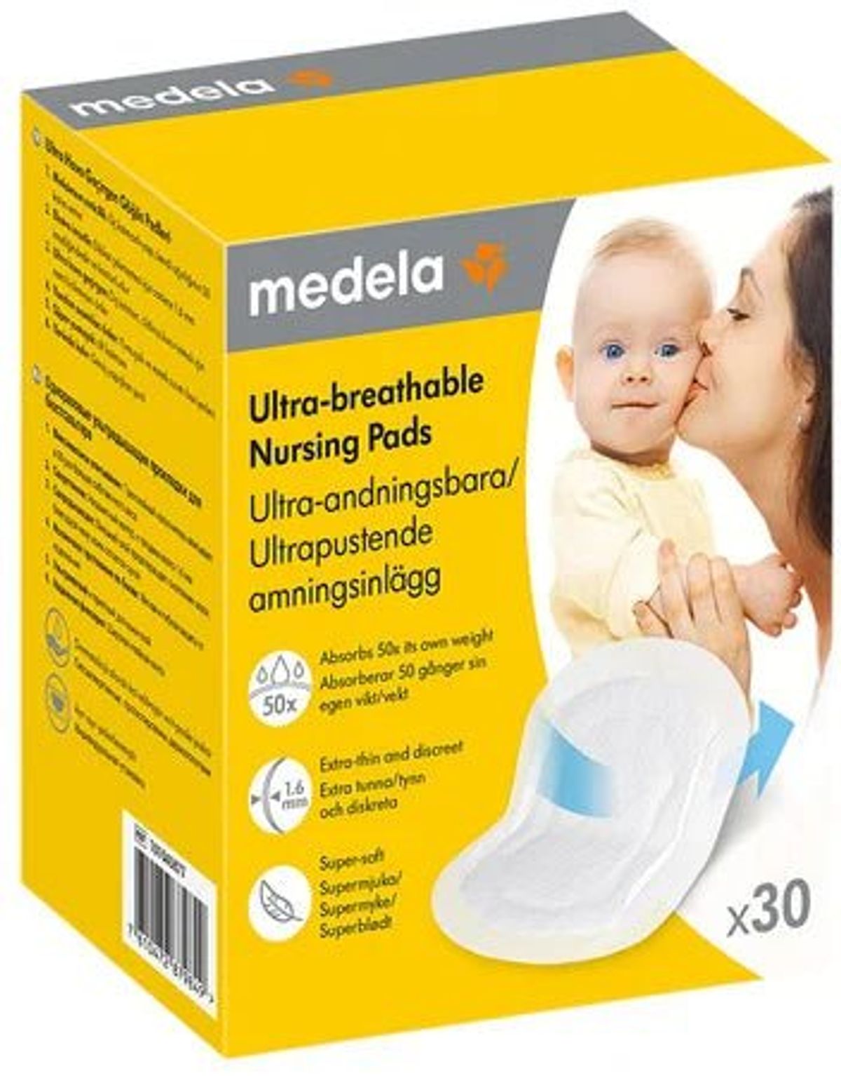 Medela ultra åndbare ammeindlæg 30 stk. - Medela - Lingerie - Buump