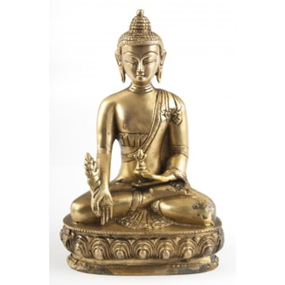 Medicin Buddha i messing - Buddha statuer generelt - GodKarmaShop