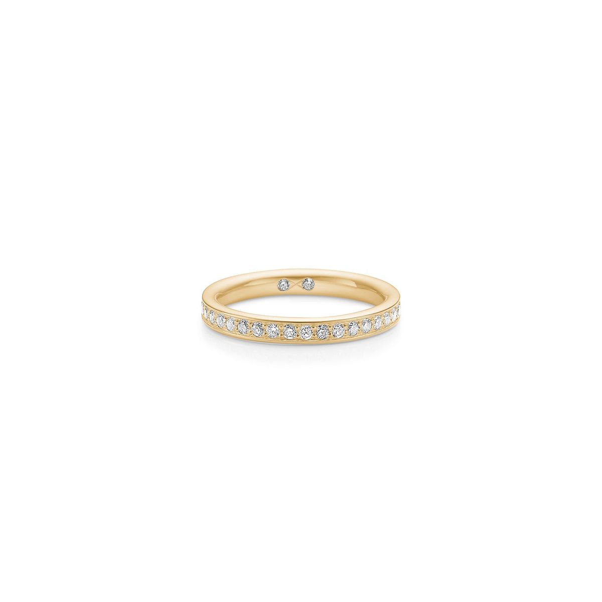 Medium Eternity Diamond Band Top Wesselton Diamond