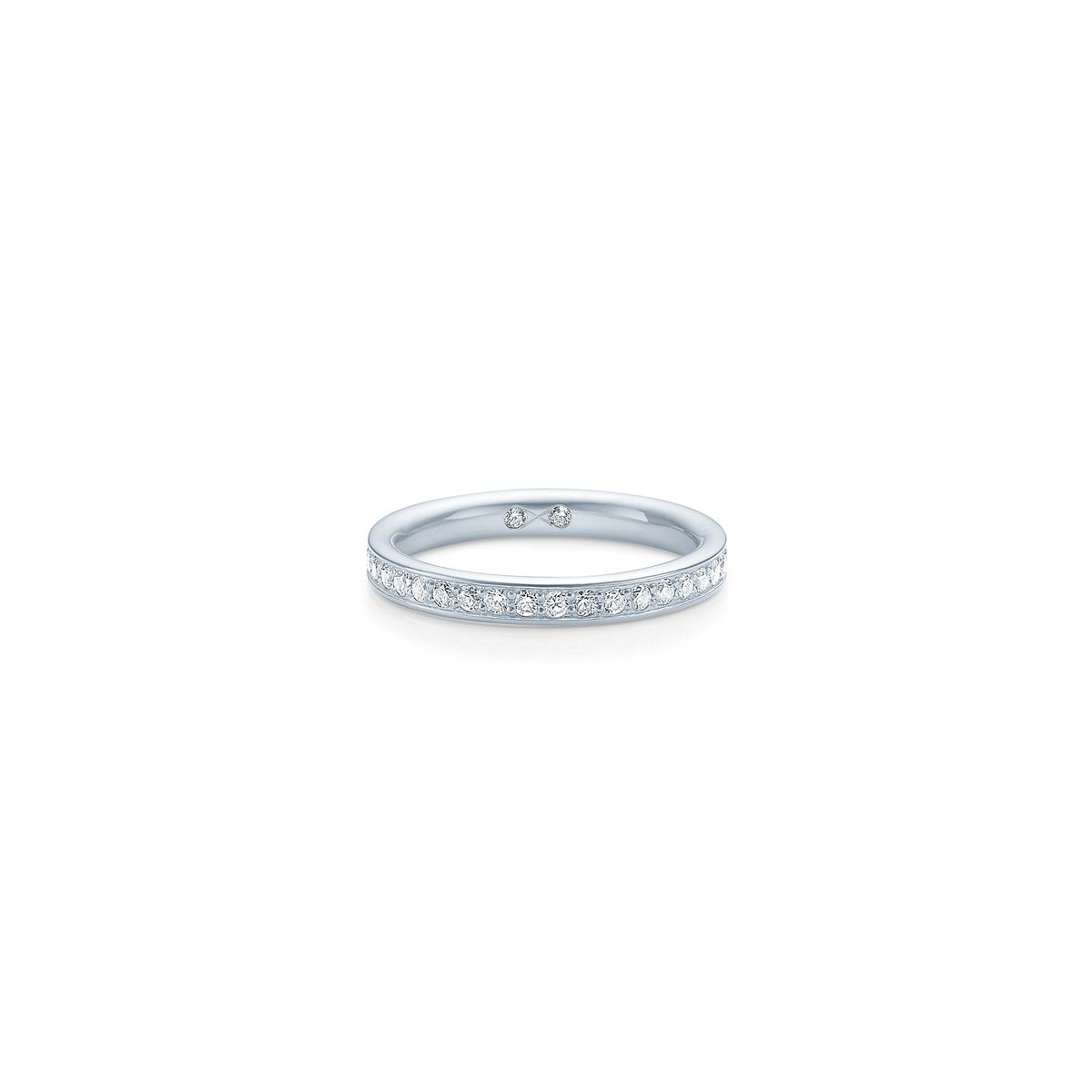 Medium Eternity Diamond Band Top Wesselton Diamond