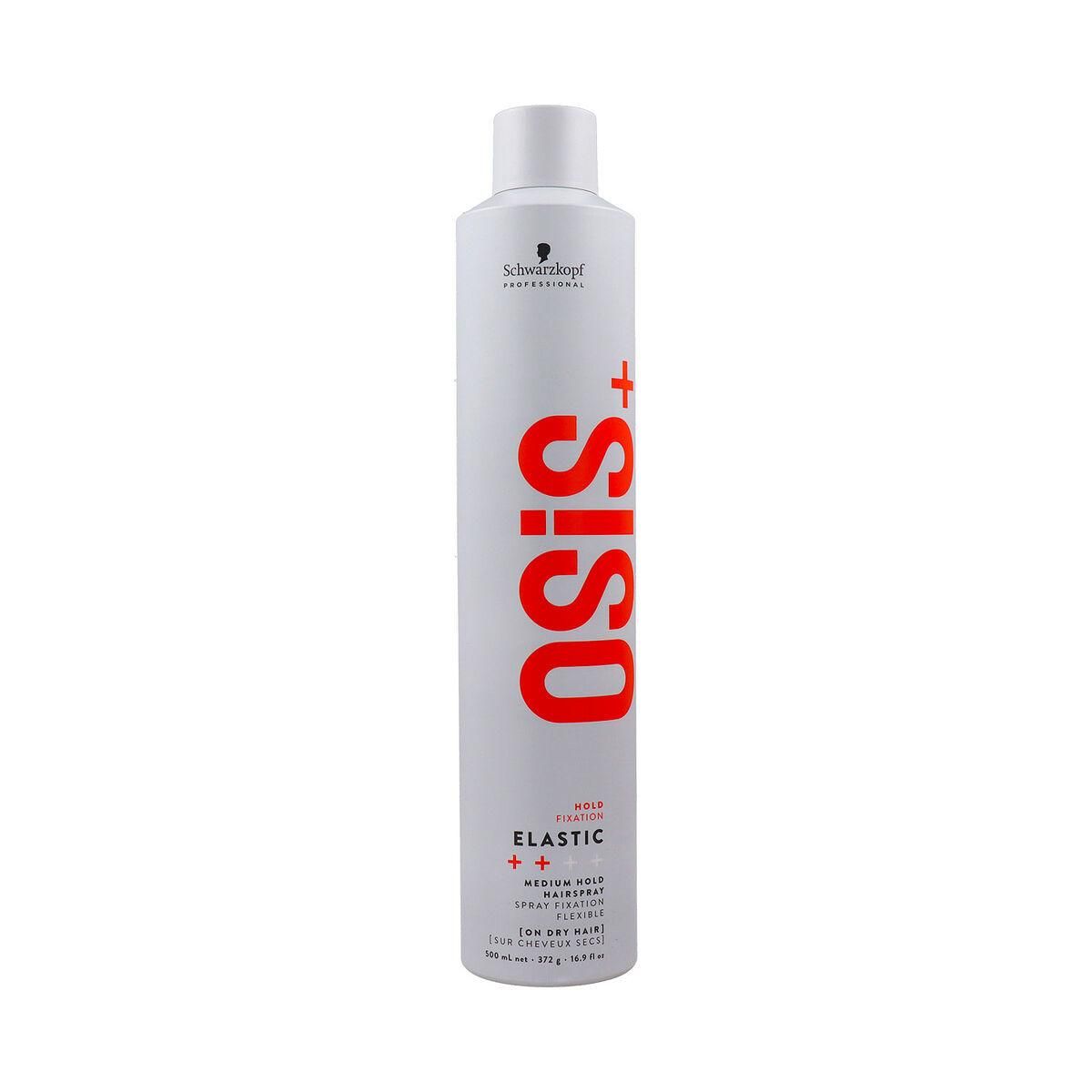 Medium fiksering hårspray Schwarzkopf Osis+ Elastic 500 ml