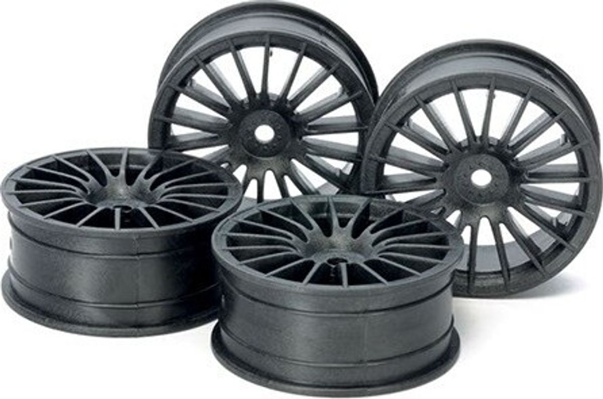 Medium-narrow 18 Spoke Wheel 24mm Hard *4 - 54738 - Tamiya