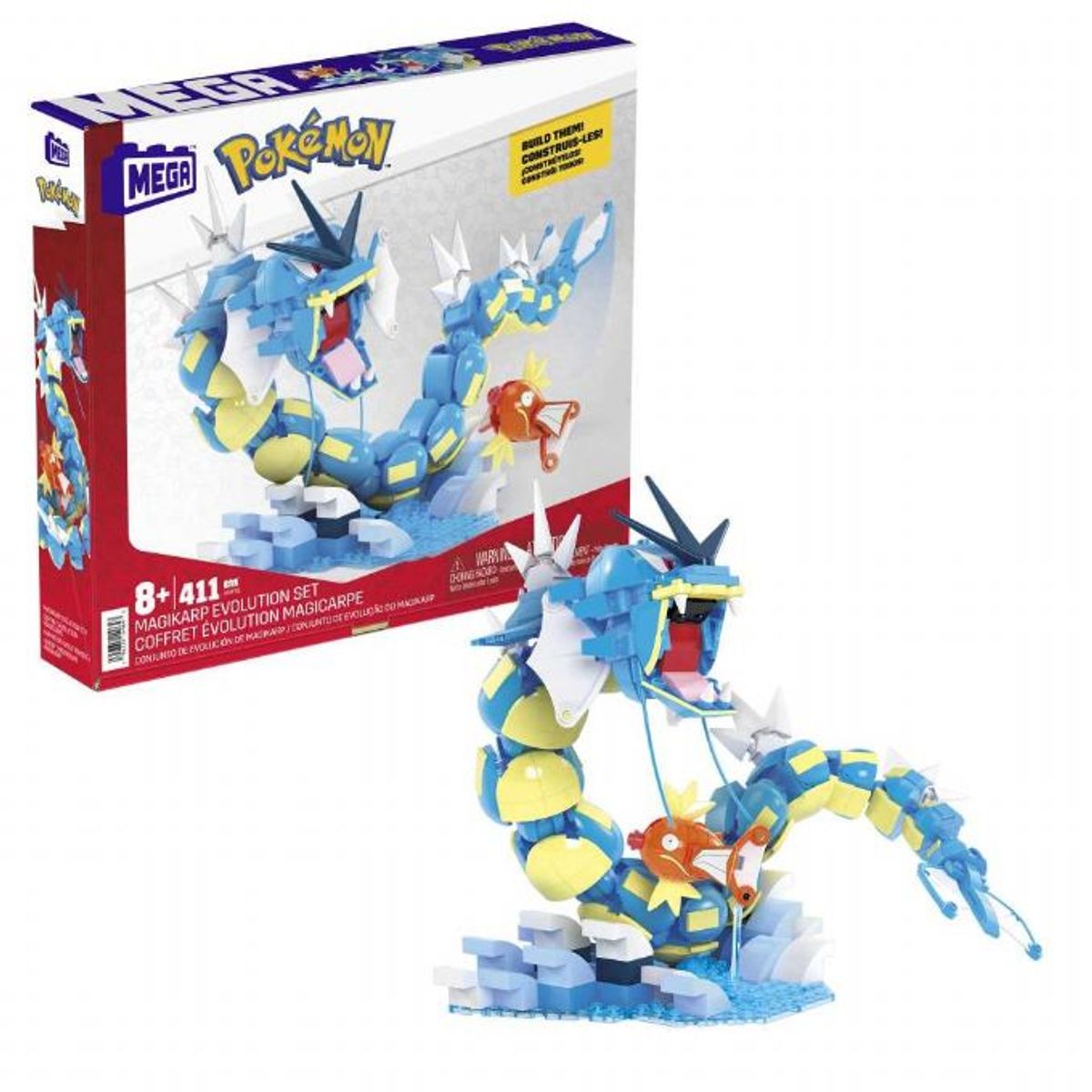 Mega Construx Magikarp Evolution Gyarado