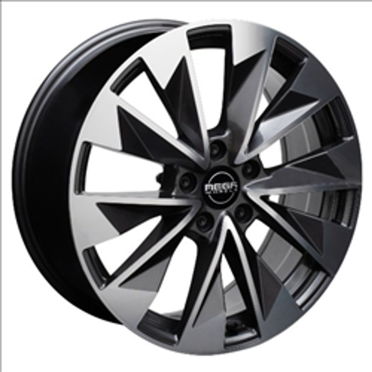 MEGA WHEELS Zenith FF Anthracite grey front polished