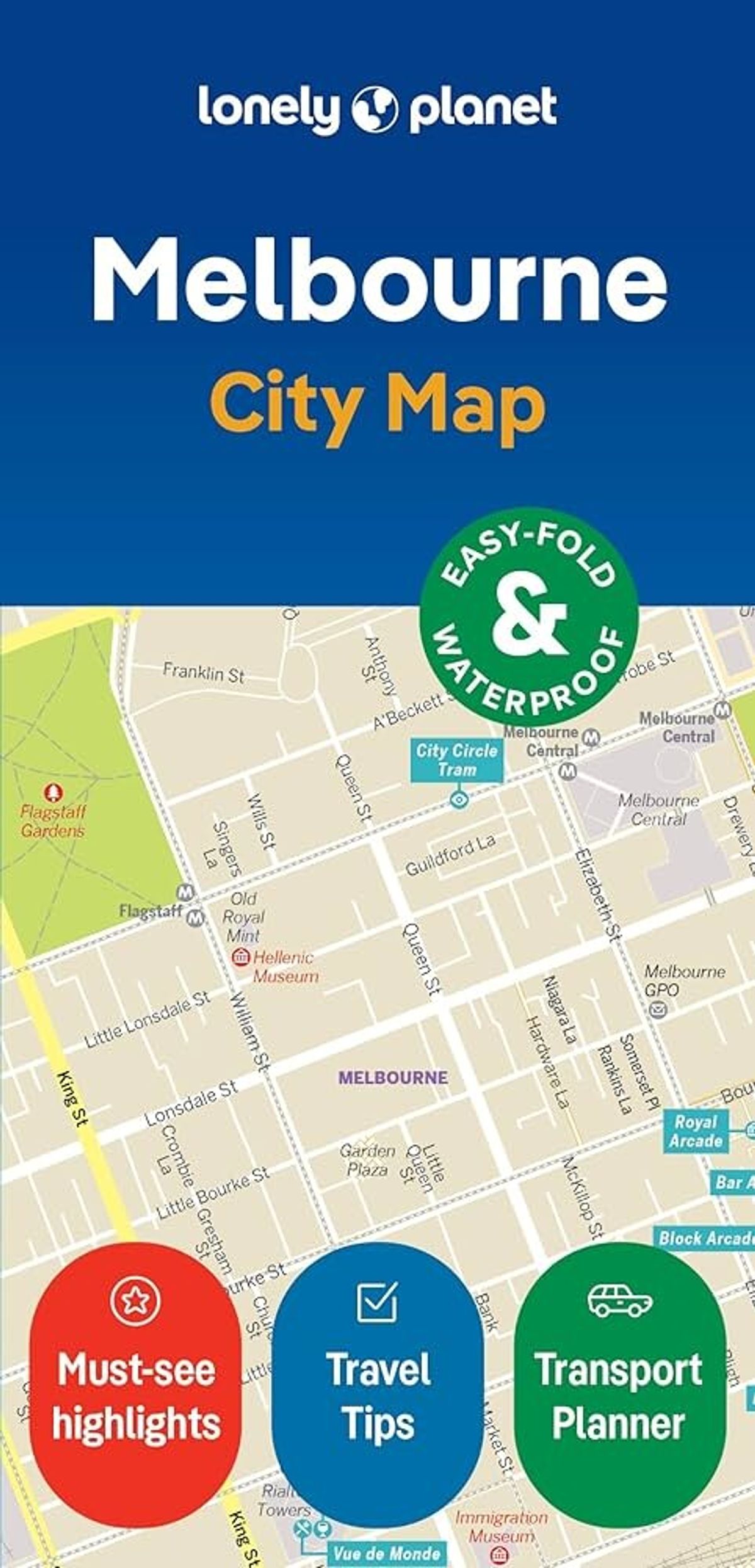 Melbourne City Map - Diverse - English Book